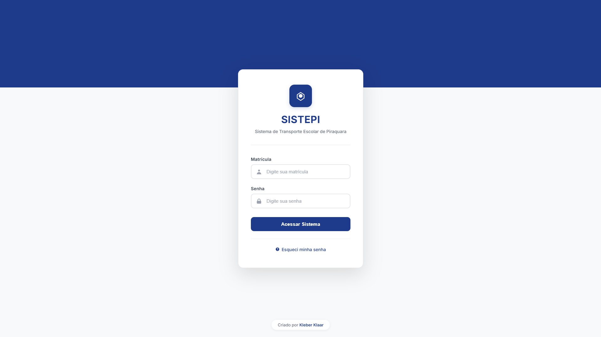 Gestão de Transporte Escolar